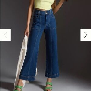 Pilcro’s The Skipper Seamed High-Rise
Cropped Wide-Leg Jeans